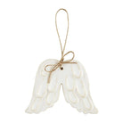 White Glazed Ornament - W - Christmas