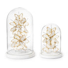White & Gold Butterfly Dome - Tall - Butterfly Decor