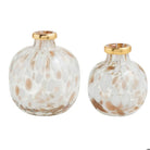 White & Gold Tortoise Vase - Large - Vase