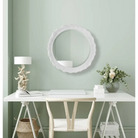 White Round Mirror - Mirror