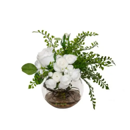 Wing Fern with Rose - Botanicals