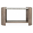 Wood Console with Marble Top - Console