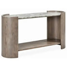 Wood Console with Marble Top - Console