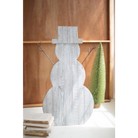 Wood Snowman With Stand - Holidays