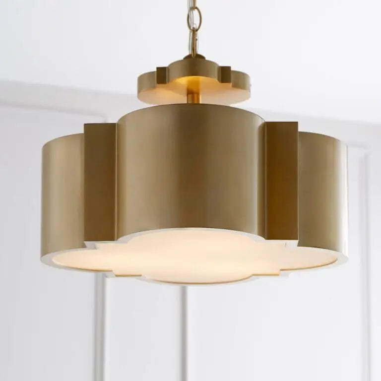 Wyatt Dual Mount 3-Light | Aged Brass - Pendant