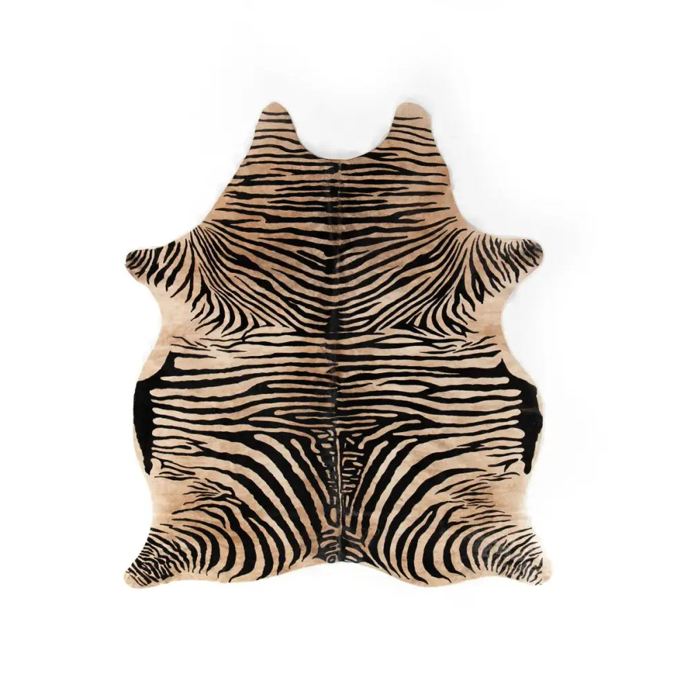 Zebra Printed Hide Rug - Zebra Cowhide